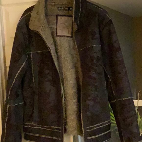 Men’s M UB Jeans Jacket “Sheepskin” look - Picture 3 of 6